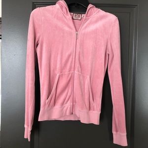 Juicy Couture Light Pink Velour Track Suit Jacket!